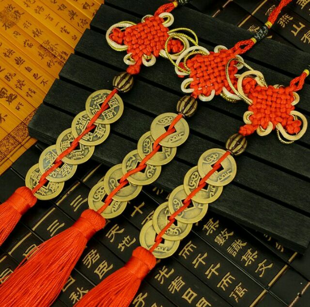Khánh xu kim tiền tài lộc trang trí ô tô