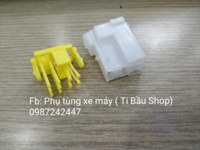Giắc nhựa cắm chân Relay 4-5 chân màu trắng - AT31