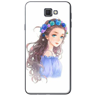 Ốp lưng Samsung J5 Prime, J7 Prime Anime Cô Gái Đeo Vòng Hoa