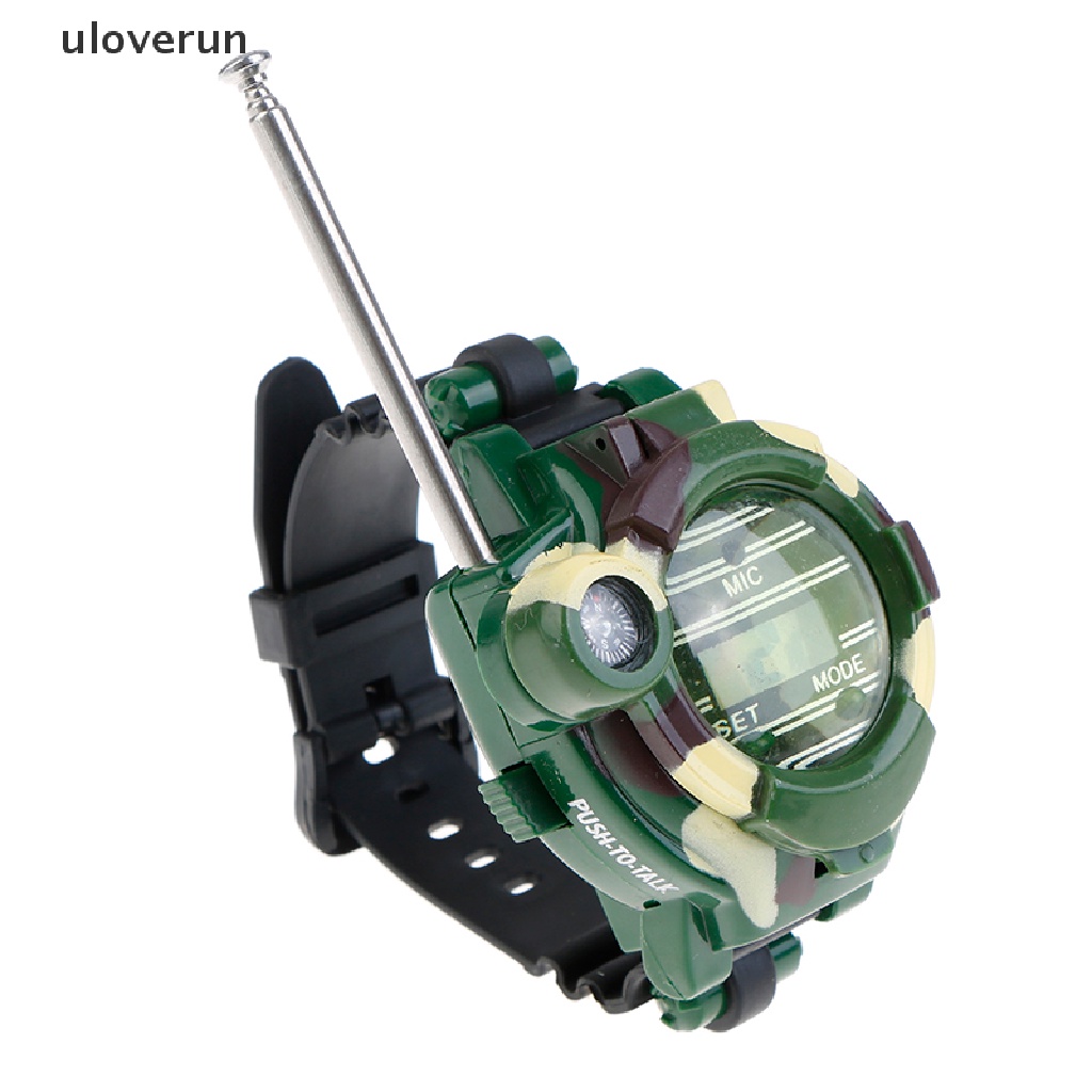 Set 2 Bộ Đàm Trẻ Em 7 Trong 1 Tích Hợp Đồng Hồ Đeo Tay Tiện Dụng