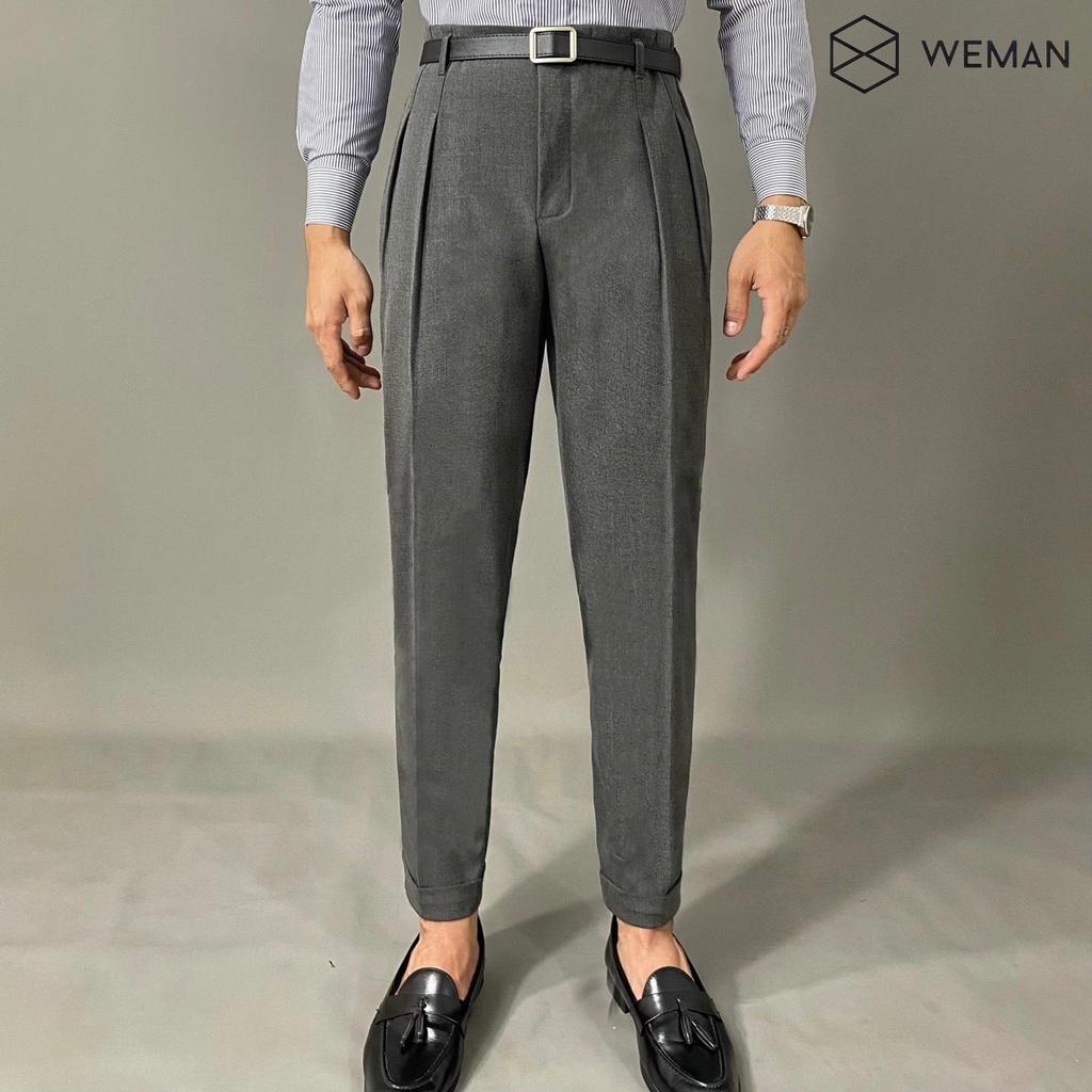 Quần Âu Nam, Quần Âu Nam Cạp Cao Hollywood, Thiết Kế Tinh Tế, Chất Liệu Cao Cấp Dáng Slim Fit WEMAN-HLW01