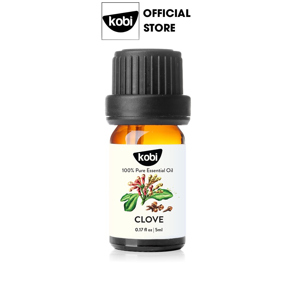 Tinh dầu Đinh Hương Lá Kobi Clove essential oil giúp làm giảm căng thẳng, ổn định huyết áp - 5ml