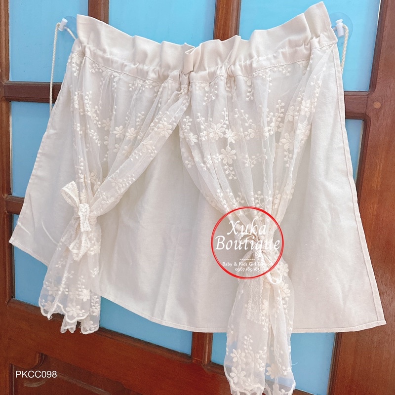 Rèm Che Nắng Cửa Ô Tô Cao Cấp Hàn Quốc 2 Lớp Phối Ren Cực Đẹp