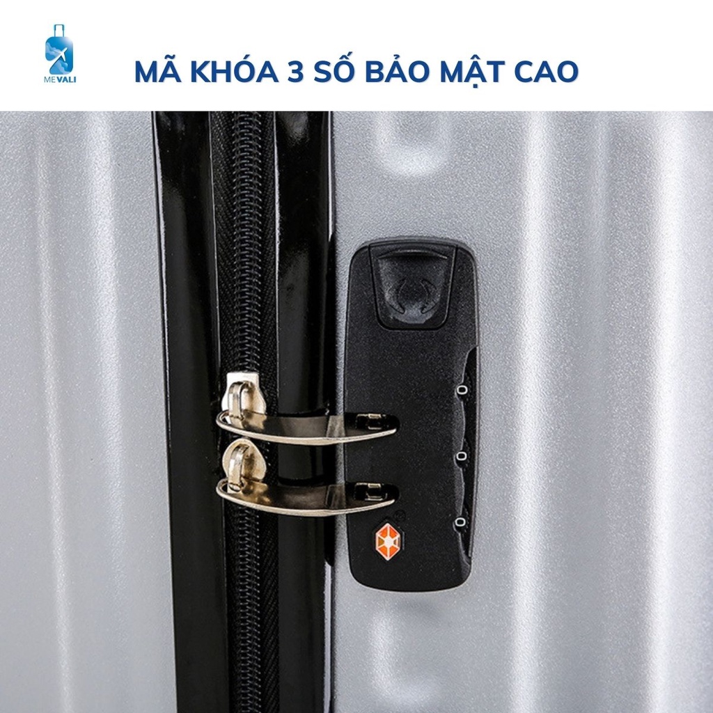 Vali du lịch MEVALI 001 vali kéo size 20 inchs + 24 inchs nhựa ABS chắc chắn bảo hành 5 năm