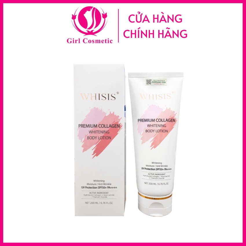 KEM DƯỠNG BODY WHISIS TRẮNG DA CHỐNG NẮNG 200ML