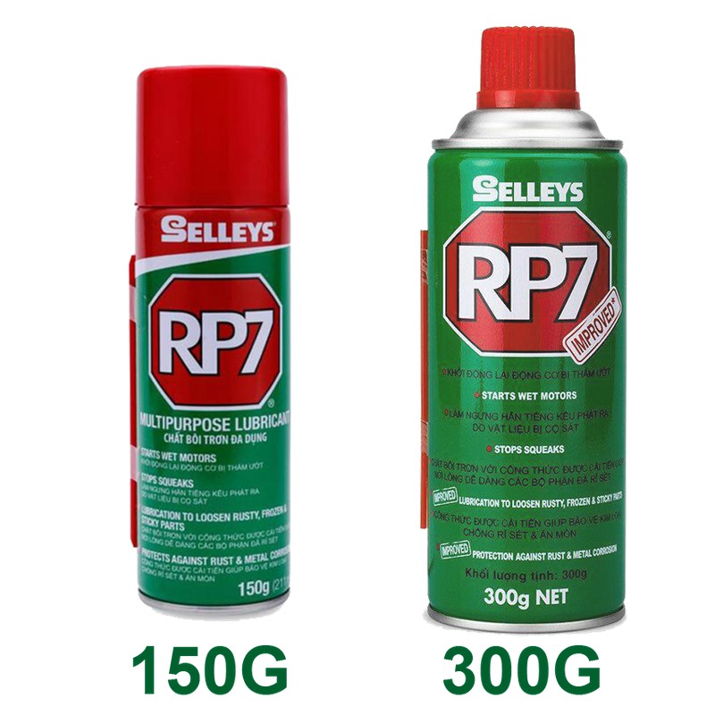 Chai xịt chống gỉ set RP7 | Dầu chống rỉ sét và bôi trơn đa dụng RP7