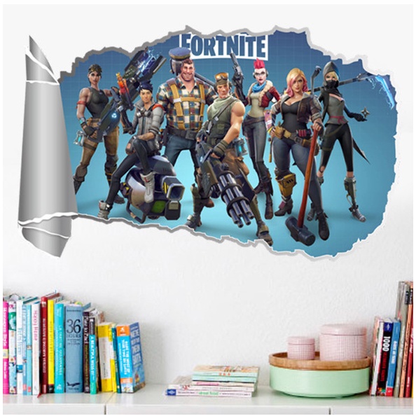 Decal trang trí tường - những chiến binh qua vết nứt