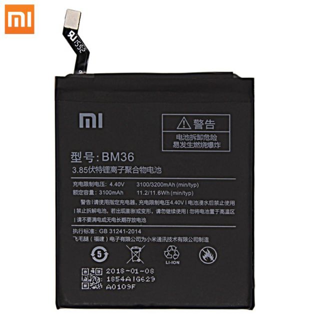 Pin xiaomi mi 5S / M5S / mi5S ( BM36 ) xịn mới 100% - BH 6 tháng đổi mới