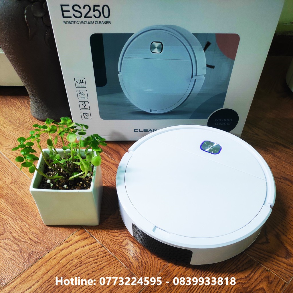 [Mã 253ELSALE hoàn 7% đơn 300K] Robot hút bụi thông minh thế hệ mới ES250. Bảo hành 1 đổi 1 ( Tem bảo hành )