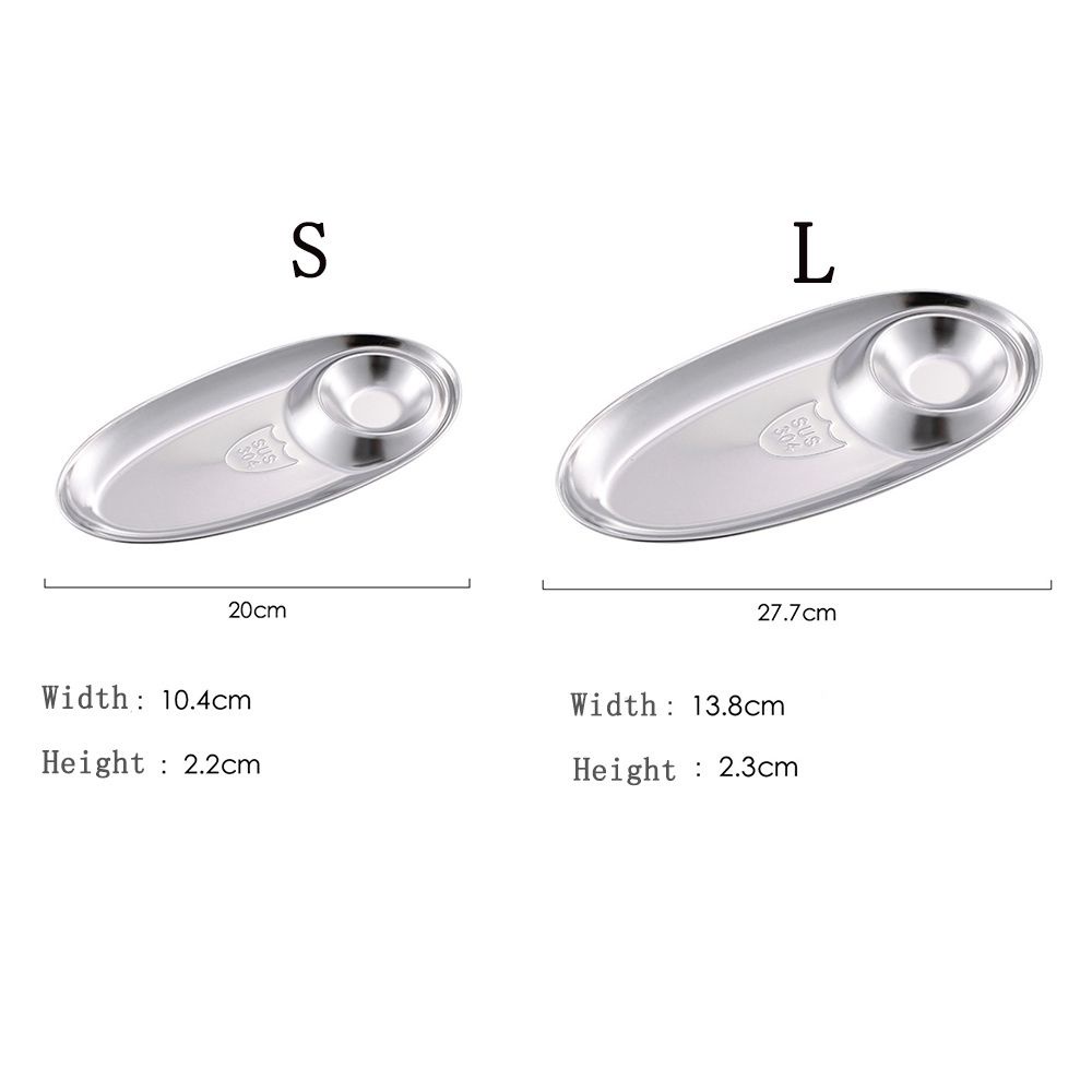 Đĩa Đựng Nước Chấm / Nước Chấm Bằng Thép Không Gỉ 304 Nhiều Màu Sắc