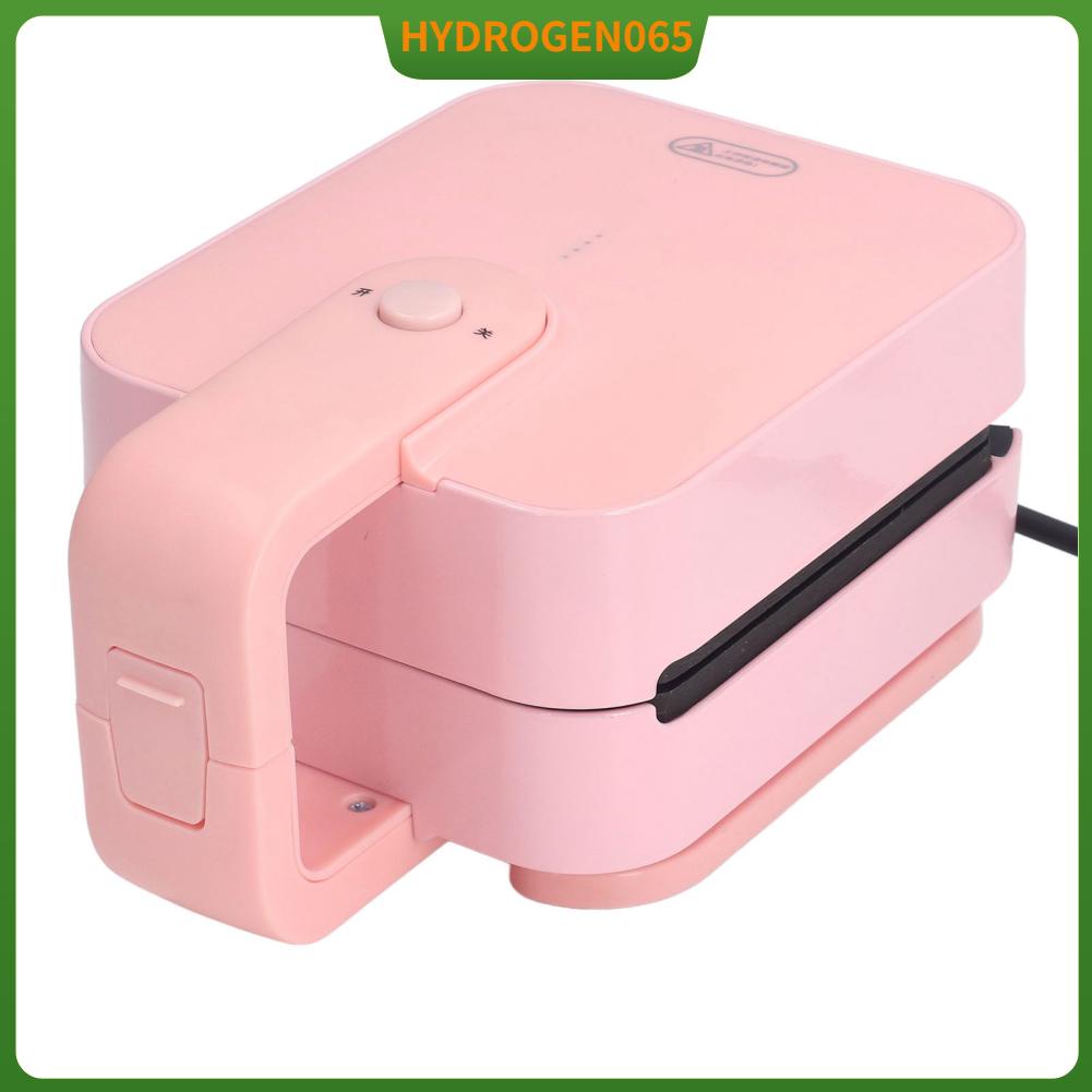 Máy nướng bánh mì sandwich mini màu hồng 650W làm quế cầm tay điện AU Cắm 220V cho Căn hộ Dorms Hydrogen065