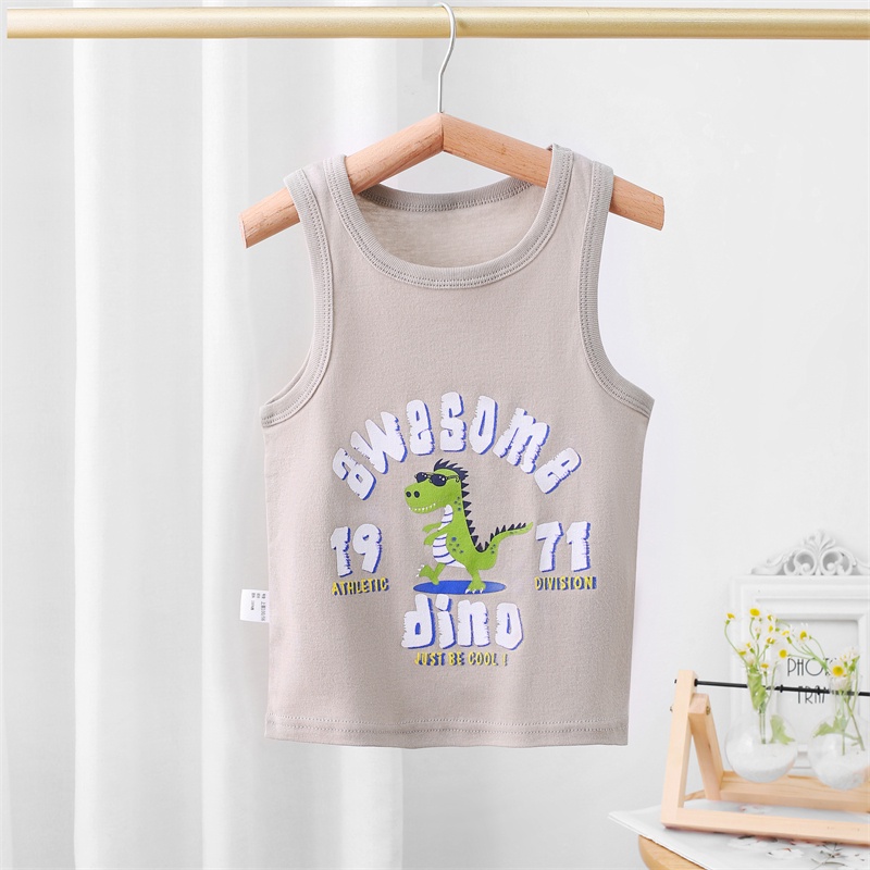 Áo Ba Lỗ Cotton Thời Trang Mùa Hè Dành Cho Bé Trai 100-160cm