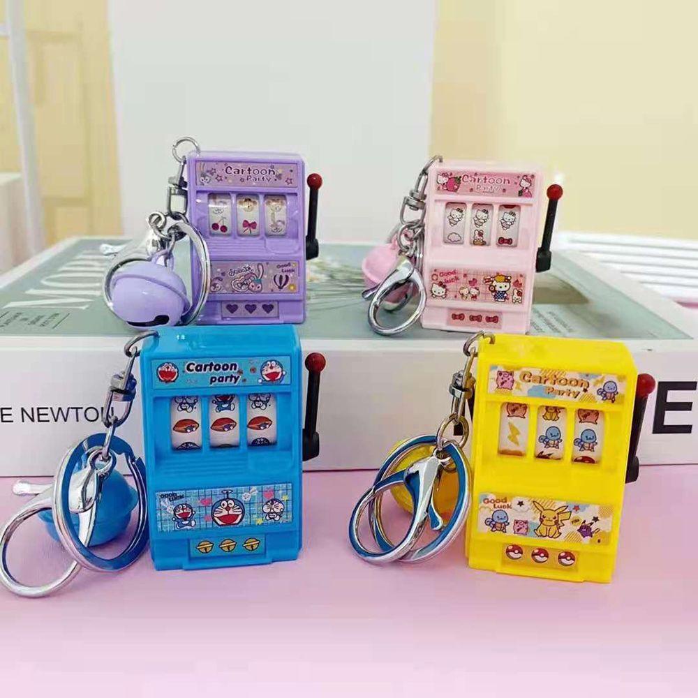 Dwayne Móc Khóa Mini Hình Melody Kuromi Kawaii Dễ Thương Treo Điện Thoại / Máy Chơi Game Cầm Tay|Móc Khóa Hình Cô Gái Có Chuông Dễ Thương