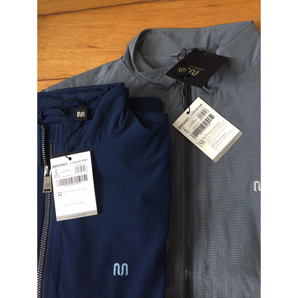 Áo khoác gió Insidemen IJK016W1 2 lớp, tay và gấu bo chắc chắn, cổ bẻ nhỏ