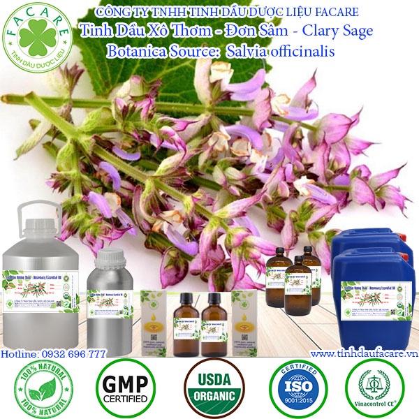 Tinh dầu Đơn Sâm  Clary Sage essential oil - 10ml