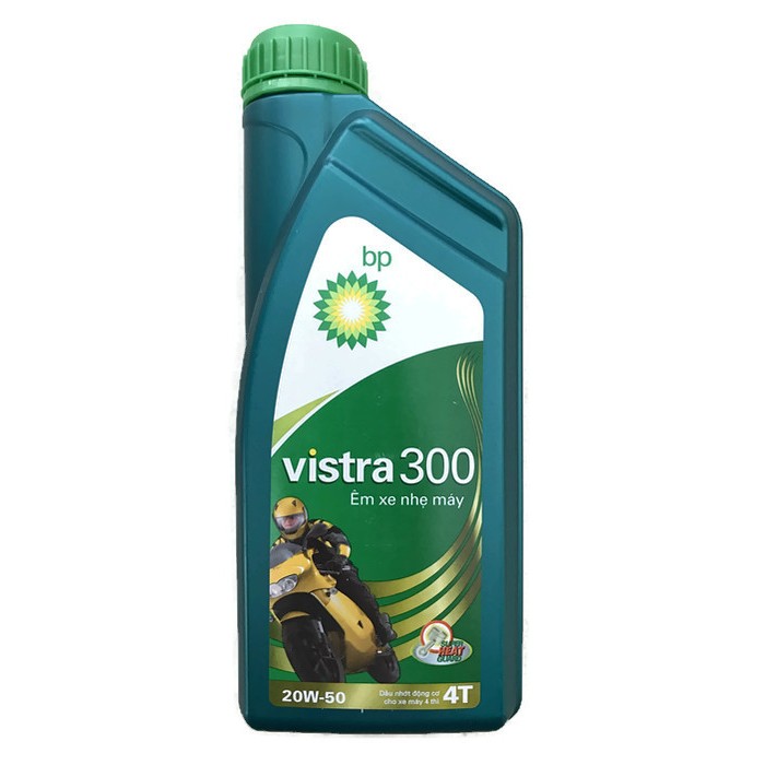 Dầu nhớt động cơ xe máy 4 thì Castrol Active (BP) Vistra 300 4T 20W-50 SPI SJ JASO MA2 (1 Lít)