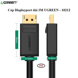 Cáp Displayport To Displayport dài 3M Ugreen 10212