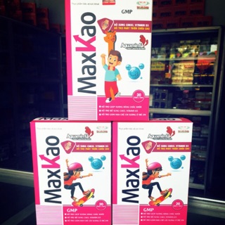 Maxkao (hộp 20 ống) - bổ sung canxi cho trẻ