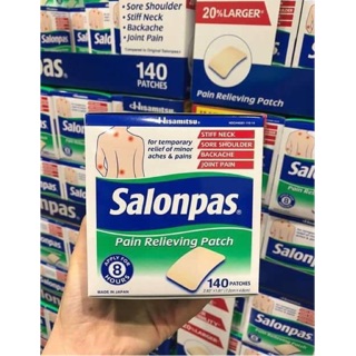 Date 2021-Miếng dán Salonpas Mỹ hộp 140 miếng