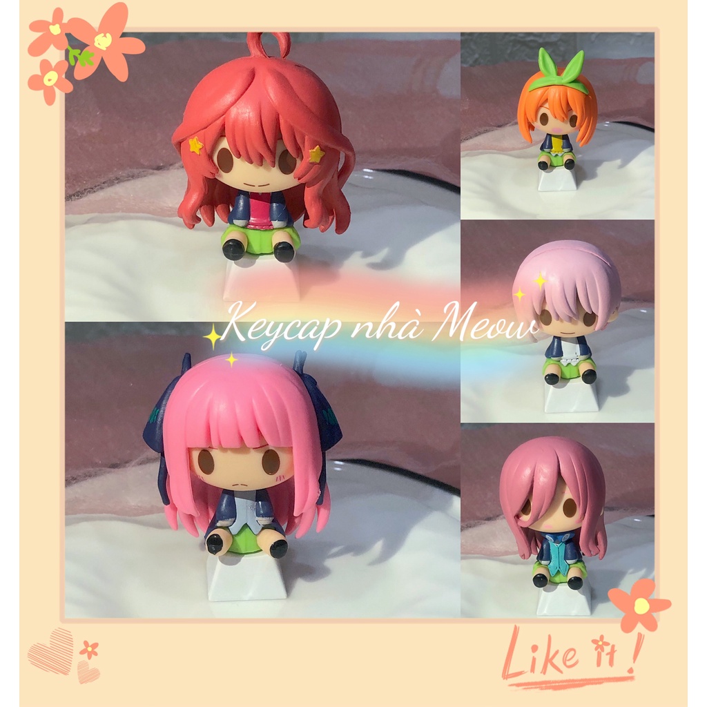Keycap lẻ anime Gotoubun no Hanayome dễ thương chỉ dành cho bàn phím cơ