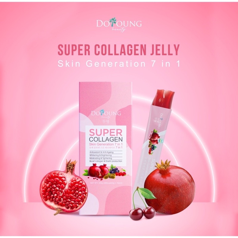 Thạch collagen lựu SUPER COLLAGEN SKIN GENERATION 7 IN 1 sáng da, giảm nhăn, chống lão hóa tại Nguyễn Gia group Cao Đạt