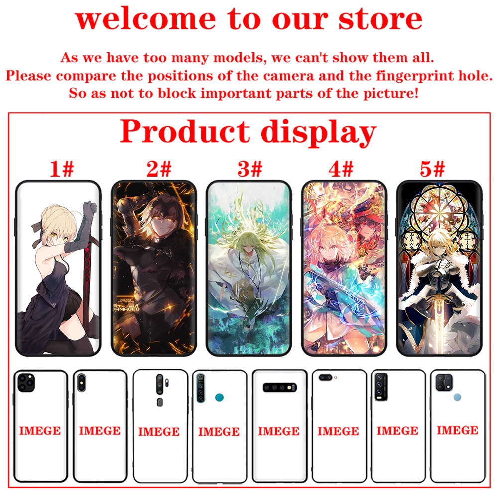 Ốp Điện Thoại Silicon TPU Mềm Hình Anime Fate Grand Order Cho Redmi 7 7A 8 8A 9 9A 9C 9T 9 Prime 9C NFC Yml70