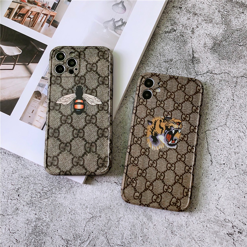 Ốp Điện Thoại Hình Đầu Hổ / Ong Gucci Cá Tính Cho Iphone 11pro Xs Xr