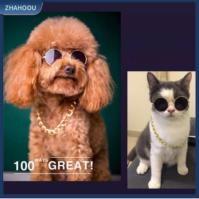 ☃Nhà☃ Kính Mát Hình Thú Cưng Đeo Kính Mát Ngộ Nghĩnh