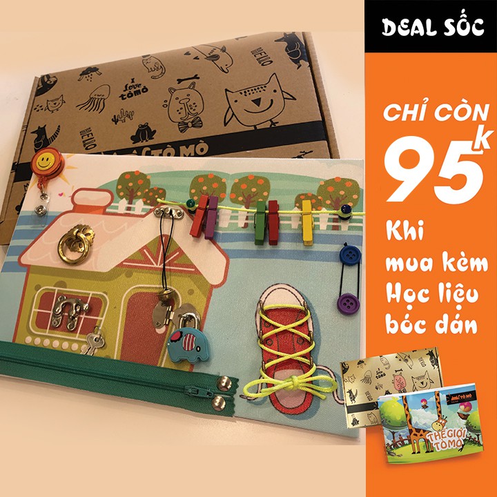 Bảng bận rộn -busy board cho bé từ 6 tháng giúp bé phát triển toàn diện an toàn