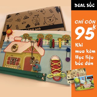 [ TỰ LẮP- RÁP SẴN ] Bảng bận rộn -busy board cho bé từ 6 tháng giúp bé phát triển toàn diện an toàn