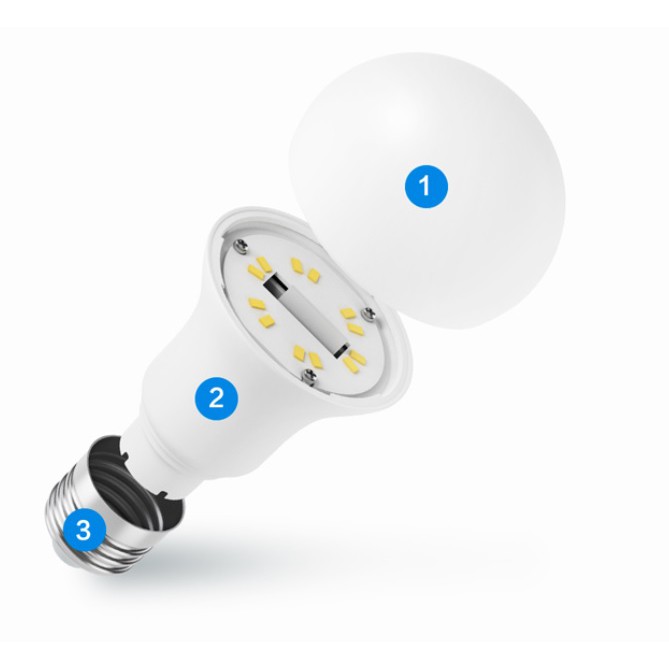 Bóng đèn led thông minh Xiaomi Philips (6.5W, kết nối wifi, điều khiển từ xa)