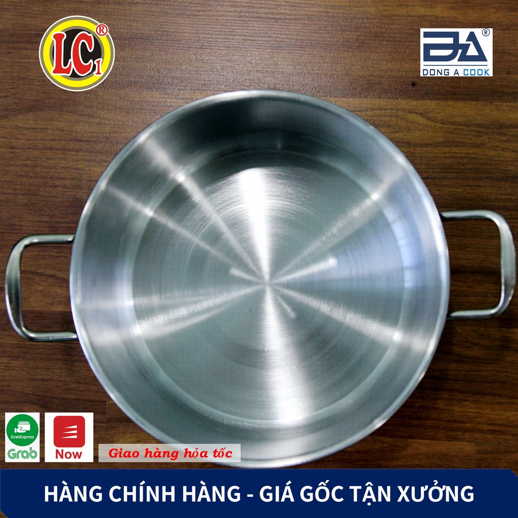 [Hàng chính hãng] Bộ Nồi xửng hấp gà nấu xôi 2 tầng Inox Đông Á đáy từ cao cấp - Dùng được bếp từ