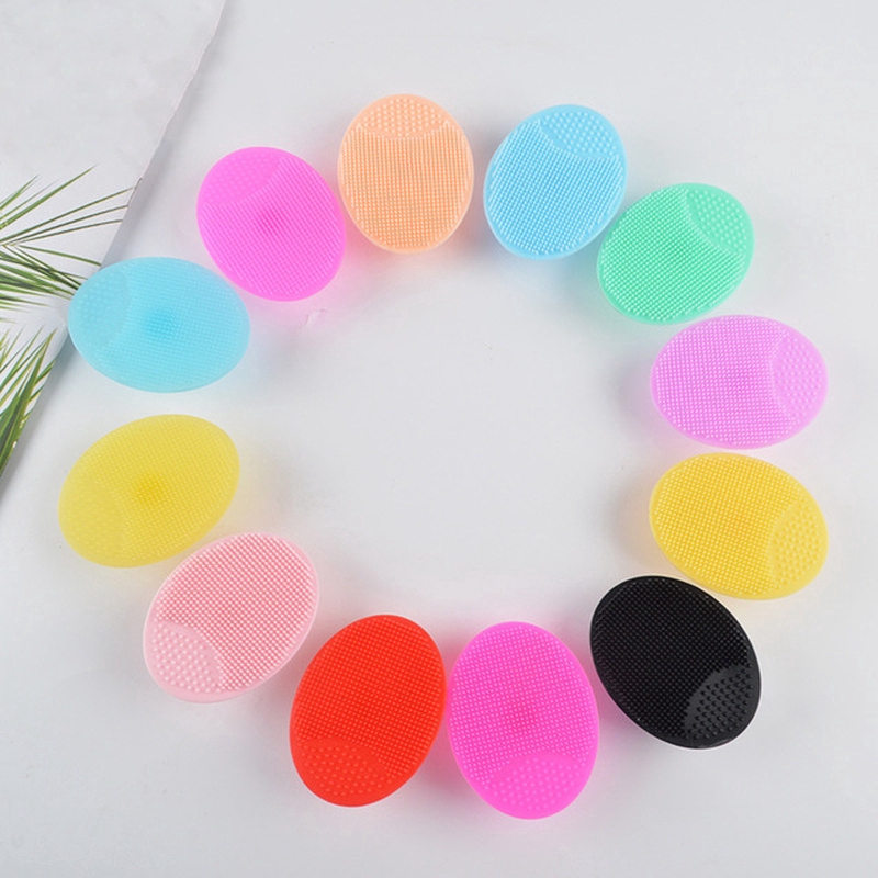 [Hàng mới về] Bàn Chải Silicon 10 Màu Tuỳ Chọn Mát Xa Gội Đầu Làm Sạch Sâu Da Chết