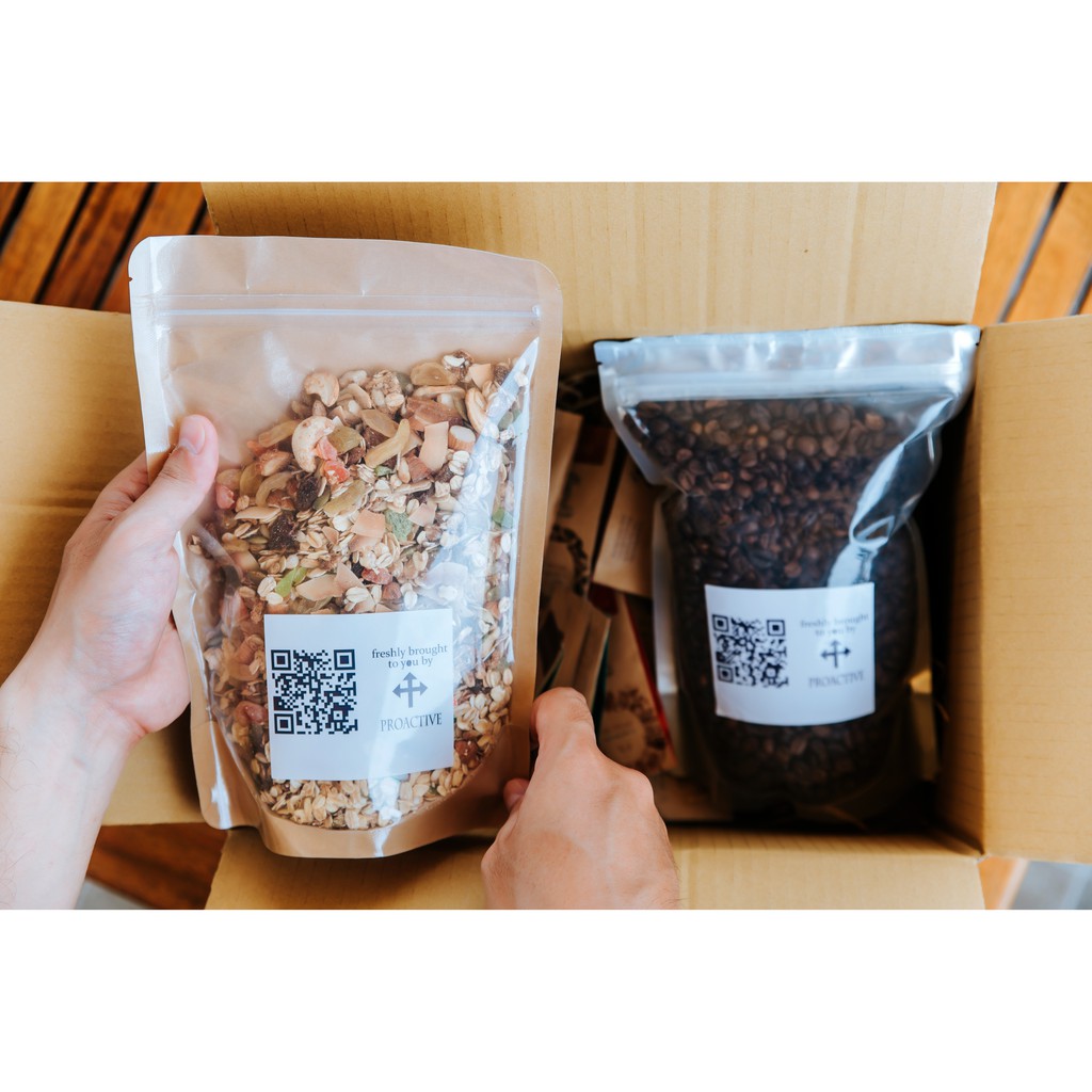 Combo sức khỏe gia đình Granola 500g & Trà thảo mộc combo 10 loại & Cà phê rang mộc Cầu Đất 500g