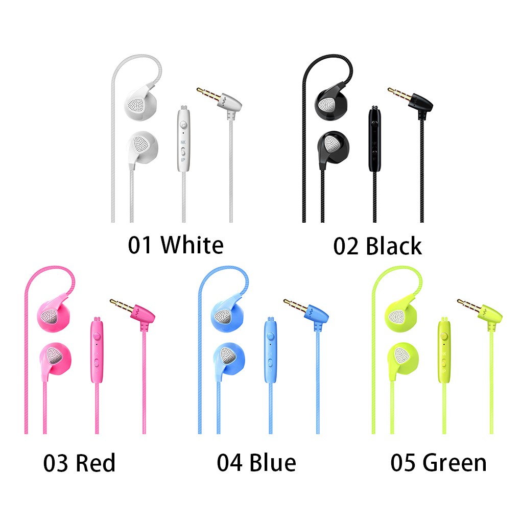 Tai Nghe Nhét Tai 360 Độ Chất Lượng Cao° Tai Nghe Thể Thao Chống Ồn Kèm Mic