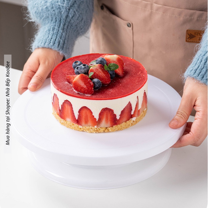 Bàn xoay nhựa trang trí bánh kem KOOBEE - Dụng cụ làm bánh