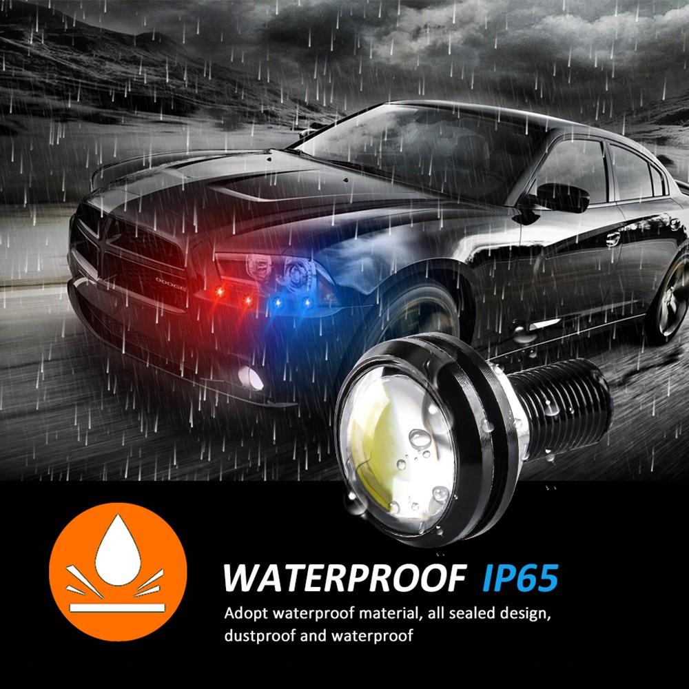 1 Đèn LED Mắt Đại Bàng DRL 18mm / 23MM Chống Nước Phá Sương Mù Cho Xe Hơi / Xe Máy