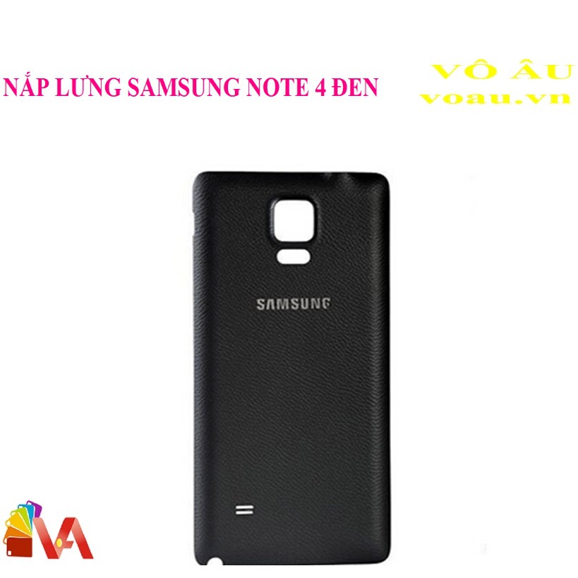 NẮP LƯNG SAMSUNG NOTE 4 MÀU ĐEN