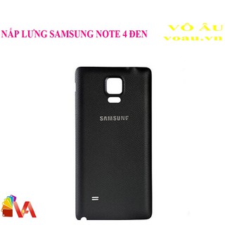 Nắp lưng samsung note 4 màu đen