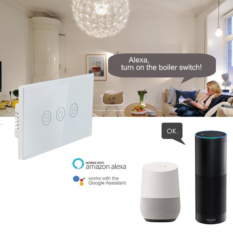 Công Tắc Wifi Bình Nóng Lạnh 20A Hẹn Giờ Tắt Tuya