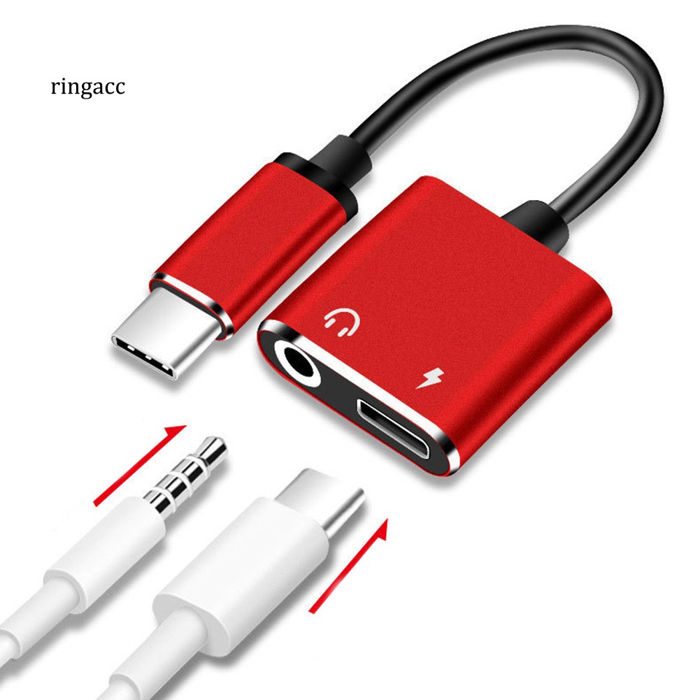 Đầu Chuyển Đổi Từ Cổng Type-C Sang 3.5mm Và Giác Cắm Type-C Tiện Dụng