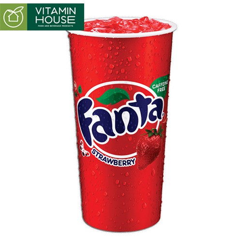 Thùng 12 lon Nước ngọt có ga Fanta Mỹ 355ml Vị Dâu Cam Dứa [VITAMIN HOUSE]