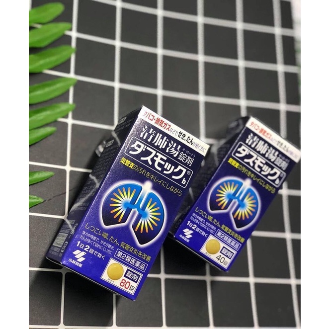 Viên uống bổ phổi bổ phế, thanh lọc phổi Kobayashi Nhật Bản 80v; Viên uống bổ phổi Kobayashi Nhật Bản 80 viên