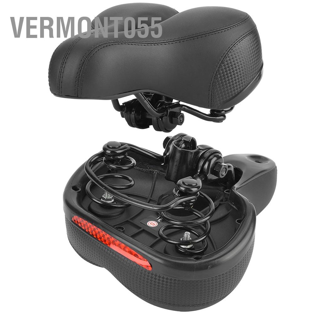 Hot Deals Công thái học Đệm cho xe đạp leo núi Ghế phản quang Dải phản xạ Đi xe đạp Đệm yên xe đạp Màu đen Vermont055 Spot Express