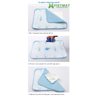 Tấm lót chống thấm cho bé VIETMAT size 80x120cm 2 tấm