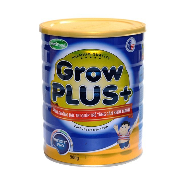 [SỮA GIÚP TRẺ TĂNG CÂN] Sữa bột NutiFood Grow plus Xanh 900g