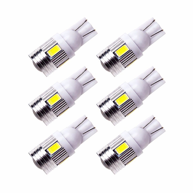 BỘ 6 LED CANBUS CHÂN T10 - ÁNH SÁNG TRẮNG
