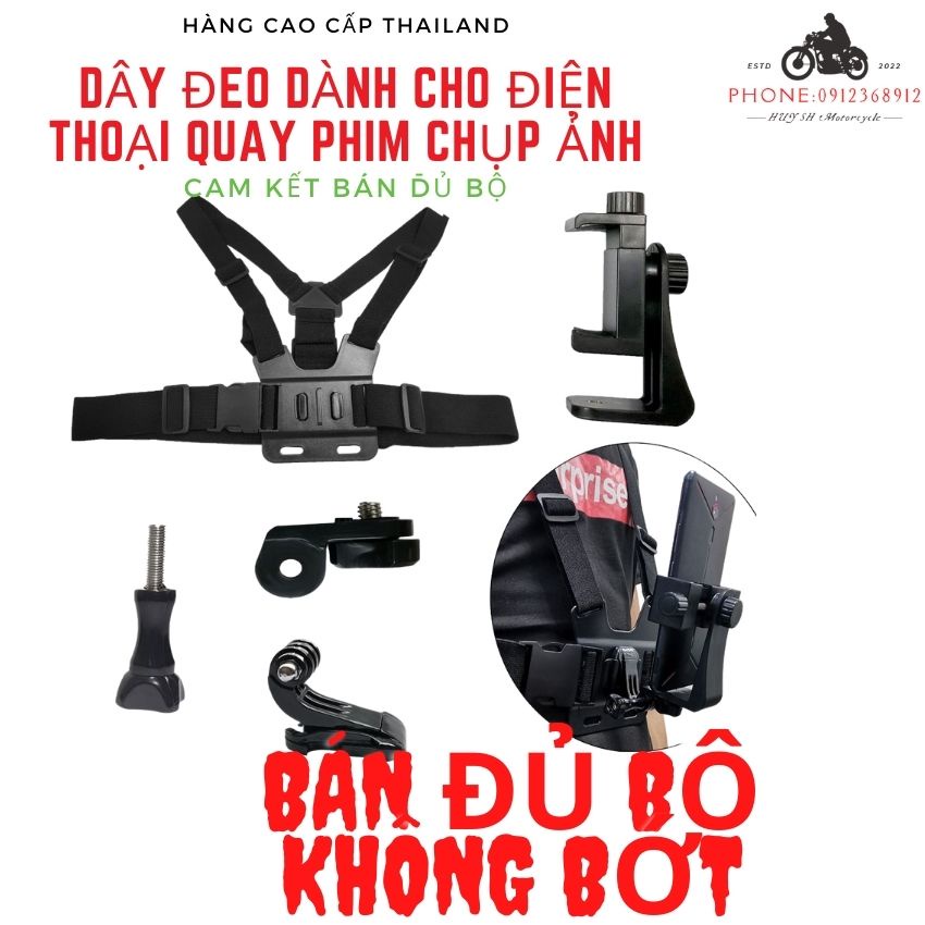 Dây Đeo Dành Cho Điện Thoại Kẹp Vít Xoáy Làm Camera Hành Trình Quay Phim Chụp Ảnh