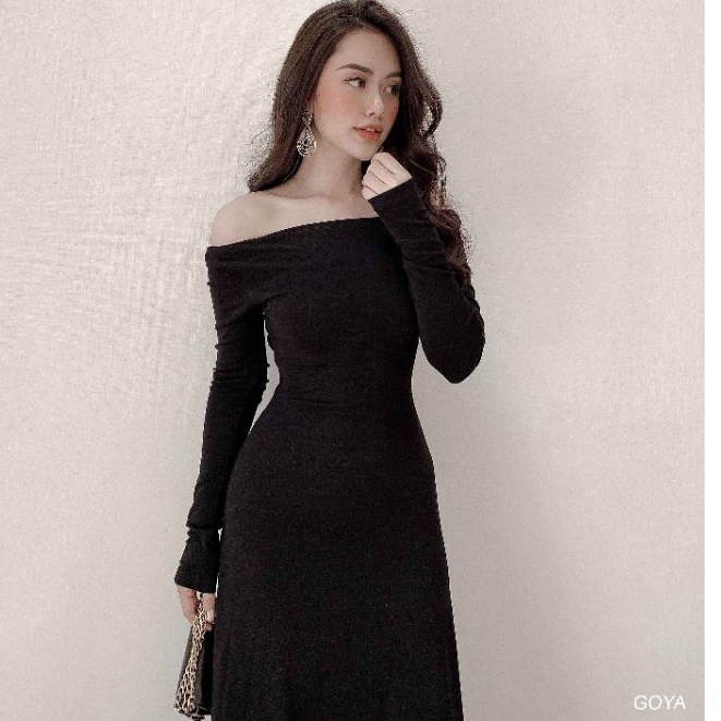 Đầm Dự Tiệc Sexy Dáng Cut-out Ôm Body Cực Sang - Váy Maxi Midi Dáng Dài Khoét Lưng Mặc 2 Kiểu GOYA DRESS