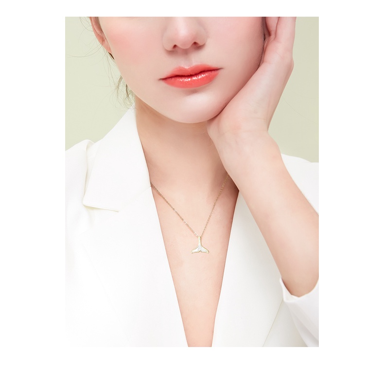 Dây chuyền vòng cổ nữ titan đuôi cá X7-102 - CAM KẾT KHÔNG GỈ, KHÔNG BAY MÀU - BẢO HÀNH 12 THÁNG